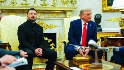 El mandatario estadounidense se mostraba optimista antes de la reunión. / EFE. EPA. Aaron Schwartz. POOL