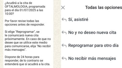 Mensaje de TuCitaSalud en Barbastro. / Aragón TV