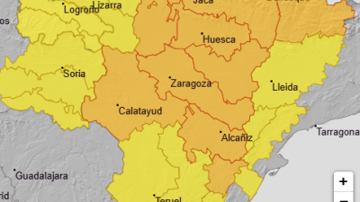 Mapa de avisos para este miércoles. / Aemet