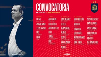 Diego Sancho, preseleccionado con la Selección Española de fútbol sala.