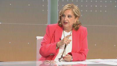 La rectora de la Universidad de Zaragoza, Rosa Bolea, en Buenos días de Aragón TV./ Aragón TV