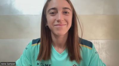 Irene Samper, durante su entrevista con Aragón Deporte.