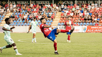 Un momento del partido ante el Betis Deportivo
