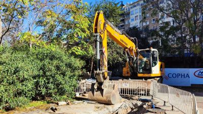 Foto de archivo de obras en el río Huerva a su paso por Zaragoza. / Europa Press