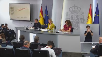Rueda de prensa tras el Consejo de Ministros este martes. / Gobierno de España