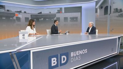 Octavio López, consejero de Fomento, Vivienda, Logística y Cohesión Territorial, este martes en el plató de Buenos Días Aragón. / Aragón TV