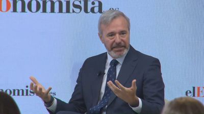 Jorge Azcón en el foro de El Economista. / Aragón TV