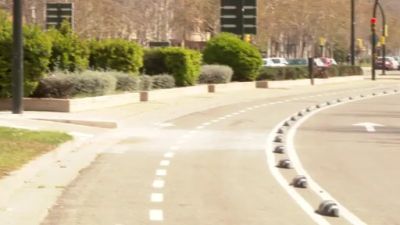 Un nuevo carril bici unirá Parque Goya con el Actur a través de Campus Río Ebro. / Aragón TV