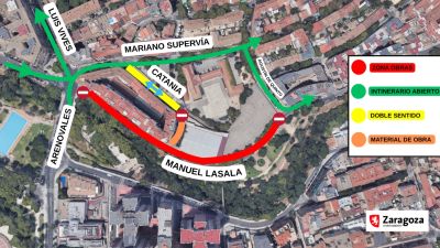 La obras del cauce del Huerva obligarán a cortar la calle Lasala de Zaragoza. / Ayuntamiento de Zaragoza