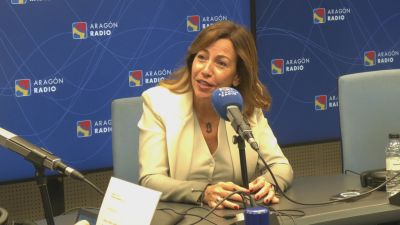 Natalia Chueca, alcaldesa de Zaragoza, en Aragón Radio. / Aragón Radio