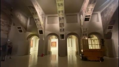 Aragón mantiene que las pinturas de Sijena deben regresar cuanto antes al monasterio de la localidad oscense. / Aragón Tv