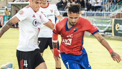 El CD Teruel vence al Sevilla Atlético con gol de Ayman y prolonga su buena racha.