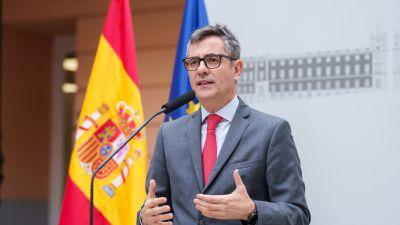El ministro Bolaños defiende que la reforma de la ley de enjuiciamiento penal adapta el modelo español al europeo. / Europa Press. Matias Chiofalo