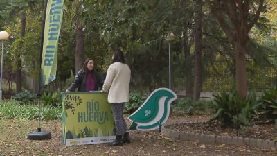Los paseos por el Huerva darán a conocer las obras de regeneración del entorno del río a su paso por Zaragoza. / Aragón TV
