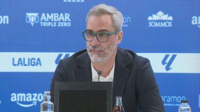Jon Pérez Bolo, durante su presentación