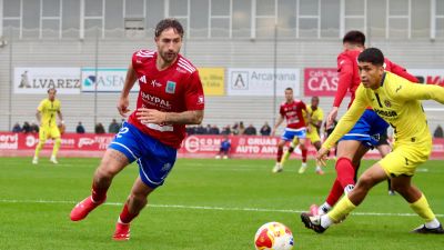 Un momento del partido ante el Villarreal B