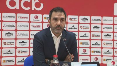 Jesús Ramírez en rueda de prensa. Foto: Aragón Deporte