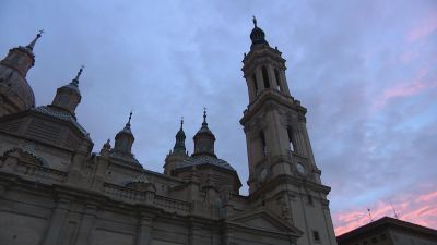 Atardecer en Zaragoza. / Aragón TV