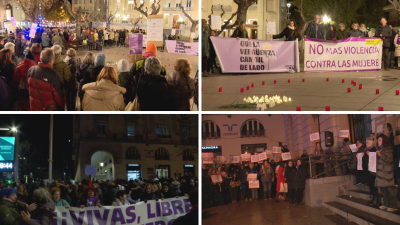 Manifestaciones por el Día Internacional de la Eliminación de la Violencia contra la Mujer en Aragón / Aragón TV