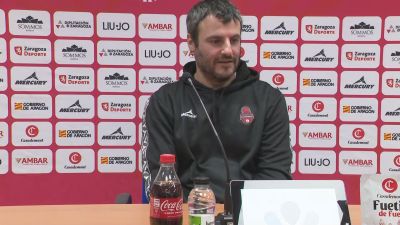 Carlos Cantero, en la rueda de prensa. Foto: Aragón Deporte