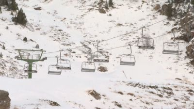 Nevadas significativas en el sector occidental del Pirineo a partir de los 1.300 metros. / Aragón TV