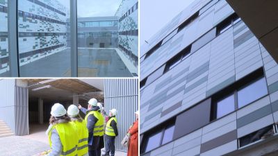 Avanzan las obras del nuevo hospital de Teruel. / Aragón TV