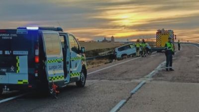 Muere un joven de 26 años en un accidente de tráfico en Cuevas de Almudén (Teruel)./ Guardia Civil