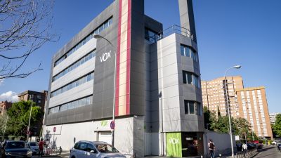 Sede de Vox en Madrid. / Europa Press