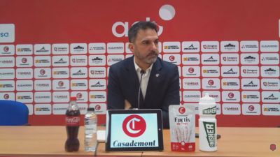 Jesús Ramírez durante la rueda de prensa. Foto: Casademont Zaragoza