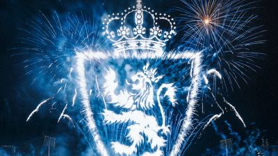 Imagen del Real Zaragoza celebrando el Año Nuevo