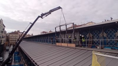 Cerramiento del Mercado Central de Zaragoza. / Ayuntamiento de Zaragoza