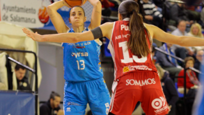Un momento del partido en Salamanca