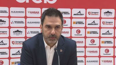 Jesús Ramírez, durante la rueda de prensa. Foto: Aragón Deporte