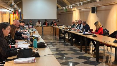 La Mesa Sectorial de Personal Docente en Aragón ha tenido lugar en la sala Hermanos Bayeu. / Gobierno de Aragón