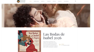 Imagen de portada de la renovada web. /  Fundación Bodas de Isabel