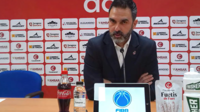 Jesús Ramírez, en la rueda de prensa. Foto: Casademont Zaragoza