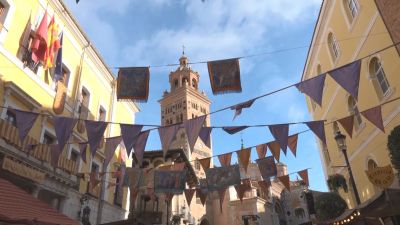 Teruel ya se ha convertido en una villa medieval por la celebración de las Bodas de Isabel. / Aragón TV