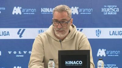 'Bolo', durante su comparecencia tras el partido
