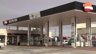 Una gasolinera de Zaragoza. / Aragón TV