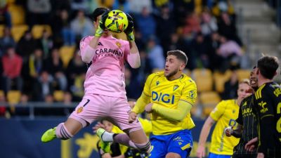 Andrada durante el encuentro ante el Cádiz.