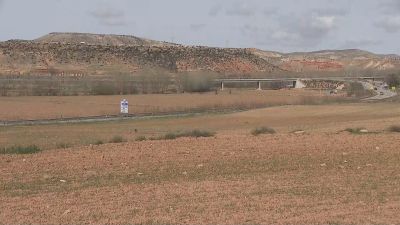 Terrenos donde se hará una macrourbanización en Teruel. / Aragón Tv