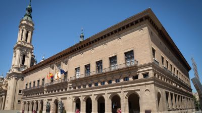 Imagen de archivo de la fachada del Ayuntamiento de Zaragoza. | Ayuntamiento de Zaragoza