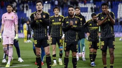 El equipo aplaude a la afición desplazada a Leganés