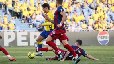 Imagen del encuentro disputado este lunes ante Las Palmas.