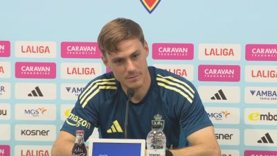Dani Gómez en rueda de prensa.
