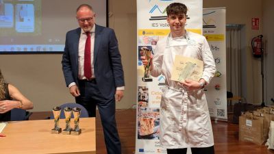 Pablo Nicolás Mollá, ganador del concurso nacional de cocina con carne de ternera asturiana. | Aragón Noticias