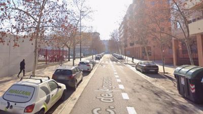 Los hechos se han producido este sábado en la calle Aguarón de Zaragoza. / Google Maps