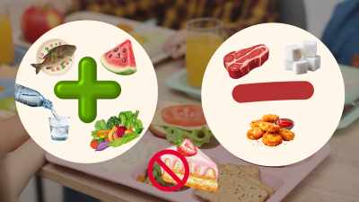 Los menús escolares deberán limitar el azúcar y los fritos, favoreciendo el consumo de frutas y verduras, desde este jueves. / AN