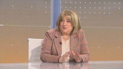 La consejera Tomasa Hernández en el programa Buenos Días de Aragón TV. / Aragón Tv