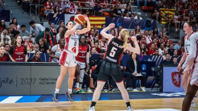 Carla Leite durante el encuentro ante el Spar Griona.